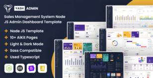 YashAdmin - Node Js Sales Management System Admin Dashboard Bootstrap Template by DexignZone