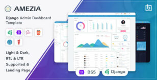 Amezia - Django Admin Dashboard & Landing Page Template by Themesbrand