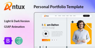 Antux - Personal Portfolio HTML Template by validthemes