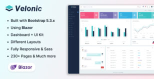 Velonic - Blazor Admin & Dashboard Template by Techzaa