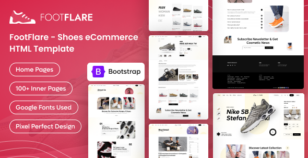 Footflare Shop & eCommerce Bootstrap HTML Template by DexignZone