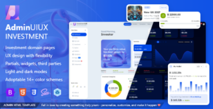 InvestmentUIUX Bootstrap 5 Admin Dashboard HTML Template by Maxartkiller
