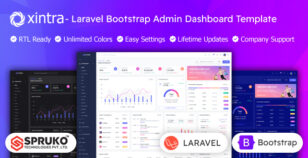 Xintra - Laravel Bootstrap Admin Dashboard Template by SPRUKO