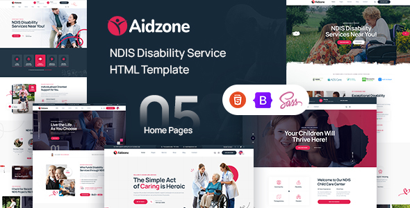 Aidzone – NDIS Disability Service HTML5 Templete by HixStudio