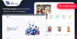 Blueberry - eCommerce Tailwind CSS Template by ashishmaraviya