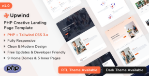 Upwind - PHP Multipurpose Landing Template by ShreeThemes