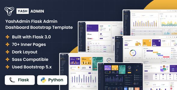 YashAdmin - Flask Sales Management System Admin Dashboard Template by DexignZone