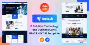 Toptech – IT Solutions, Technology & Business Consulting Company React JS Template by Dreamit-Solution