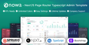 Nowa - NextJS Page Router Typescript Admin Dashboard Template by SPRUKO