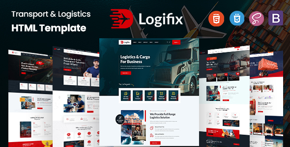 Logifix - Transport & Logistics HTML Template by KodeSolution