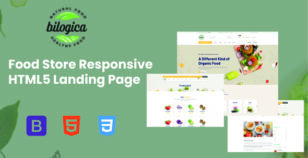 Bilogica - Food Store Responsive HTML5 Landing Page by nsstheme