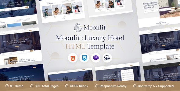 Moonlit - HTML Hotel Template by ThemeWant