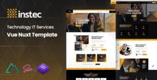 Instec - Technology IT Services Vue Nuxt Template by KodeSolution