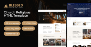 Blessed - HTML Template for Church by wp-organic