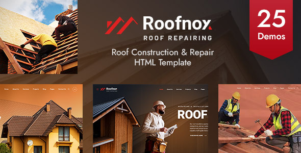 Roofnox - Roof Construction and Repair HTML Template by DesignArc