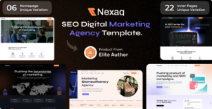 Nexaq - SEO Digital Marketing Agency HTML Template by egenslab