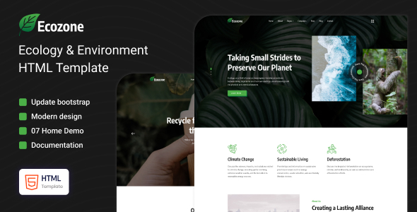 Ecozone - Ecology & Environment Template by laralink