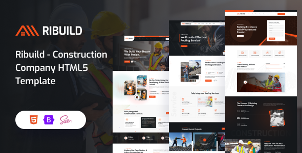 Ribuild – Construction Company HTML5 Template by RRdevs