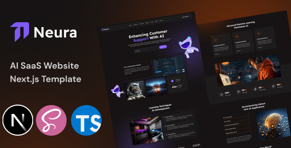 Neura AI Sass Next Js Template by bplugins