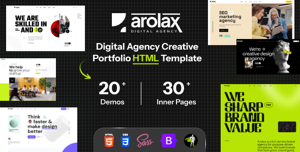 Arolax | Creative Digital Agency Theme by wealcoder_agency