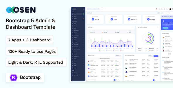 Osen - Bootstrap 5 Admin & Dashboard Template by coderthemes