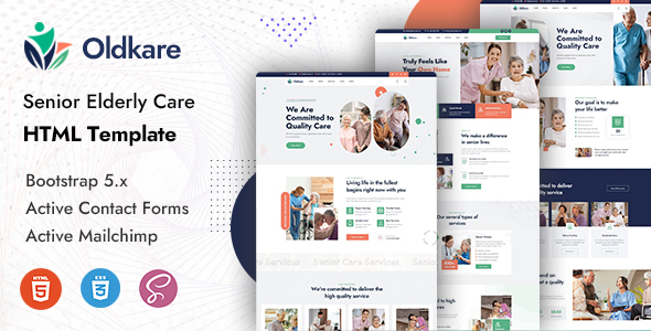 Oldkare - Senior Elderly Care HTML Template by KodeSolution