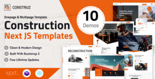 Construz - Construction React Next js Template by FavDevs
