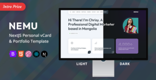 Nemu - NextJS Personal vCard/Portfolio Template by FlaTheme