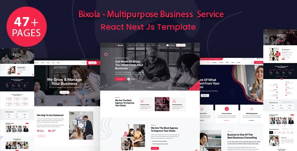 Bixola - Multipurpose Business Service React Next Js Template by weblayout