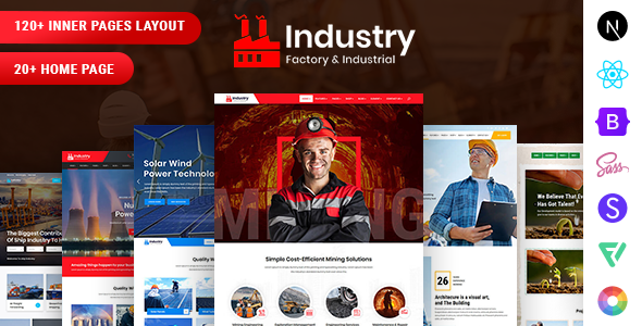 Industry - Factory & Industrial React NextJs Template by DexignZone