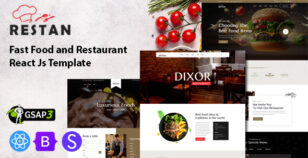 Restan - Food and Restaurant React Js Template by CoderStation