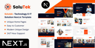 Solutek - Technology & IT Services React NextJs Template by ThemeServices