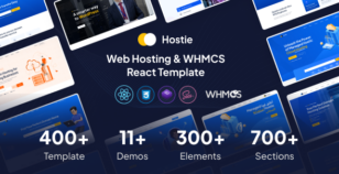 Hostie - Hosting & WHMCS React Template by ThemeWant