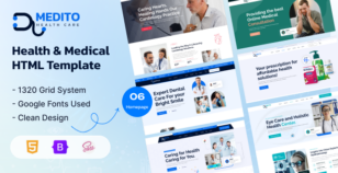 Medito – Health & Medical WooCommerce Shop HTML5 Template by ordainIT