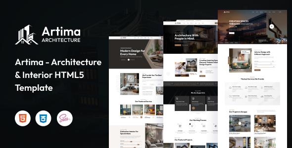 Artima – Modern Architecture & Interior HTML5 Template by RRdevs