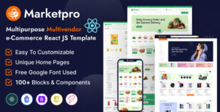 MarketPro - eCommerce Multivendor React JS Template Multipurpose by wowtheme7