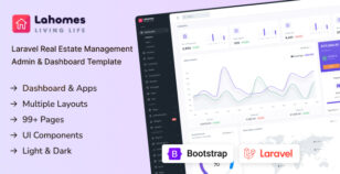 Lahomes - Laravel Real Estate Management Admin & Dashboard Template by Techzaa