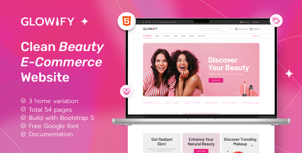 Glowify - Beauty eCommerce Template by laralink