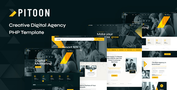 Pitoon – PHP - Creative Digital Agency Template by PixcelsThemes