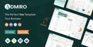 Admiro Vue Js Admin Template by PixelStrap