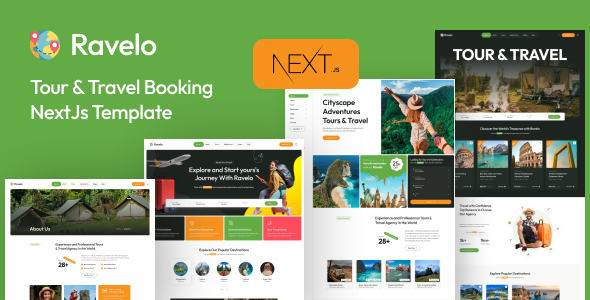 Ravelo - Travel & Tour Booking React NextJs Template by Webtend