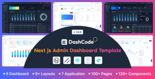 Dashcode Next – Tailwind & Next.js Admin Dashboard with shadcn UI by Codeshaperbd