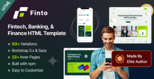 Finto - Banking & Finance Services HTML Template by HiBootstrap