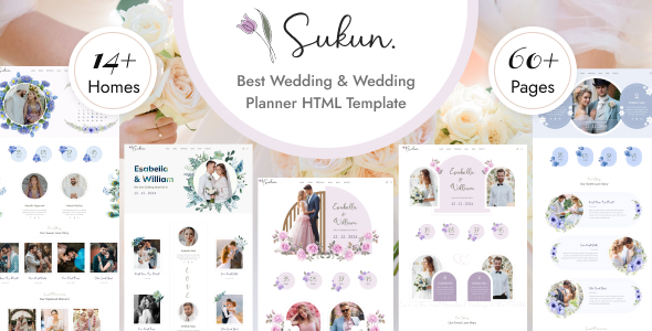 Sukun - Wedding & Wedding Planner HTML5 Template by wpoceans