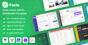 Fasto - VueJs Sass Admin Dashboard Template by DexignZone