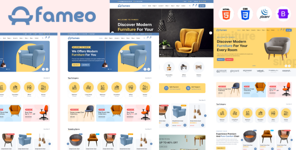 Fameo - Furniture Store HTML5 Template by LunarTemp