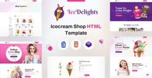 IceDelights | Ice Cream Shop HTML Template by designingmedia