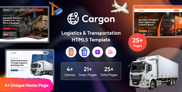 Cargon - Logistics, Cargo & Transportation HTML Template by VikingLab