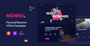 Monnu - Personal Resume HTML5 Template by nsstheme