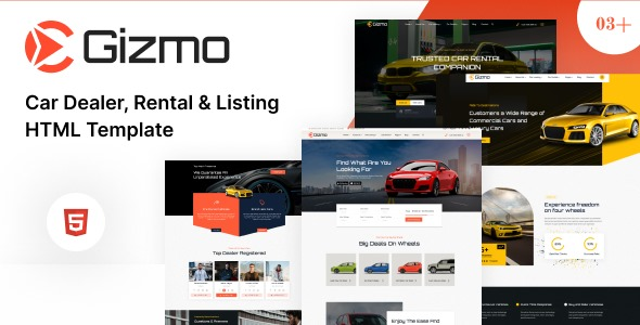 Gizmo - Car Dealer, Rental & Listing HTML5 Template by BytezDevs